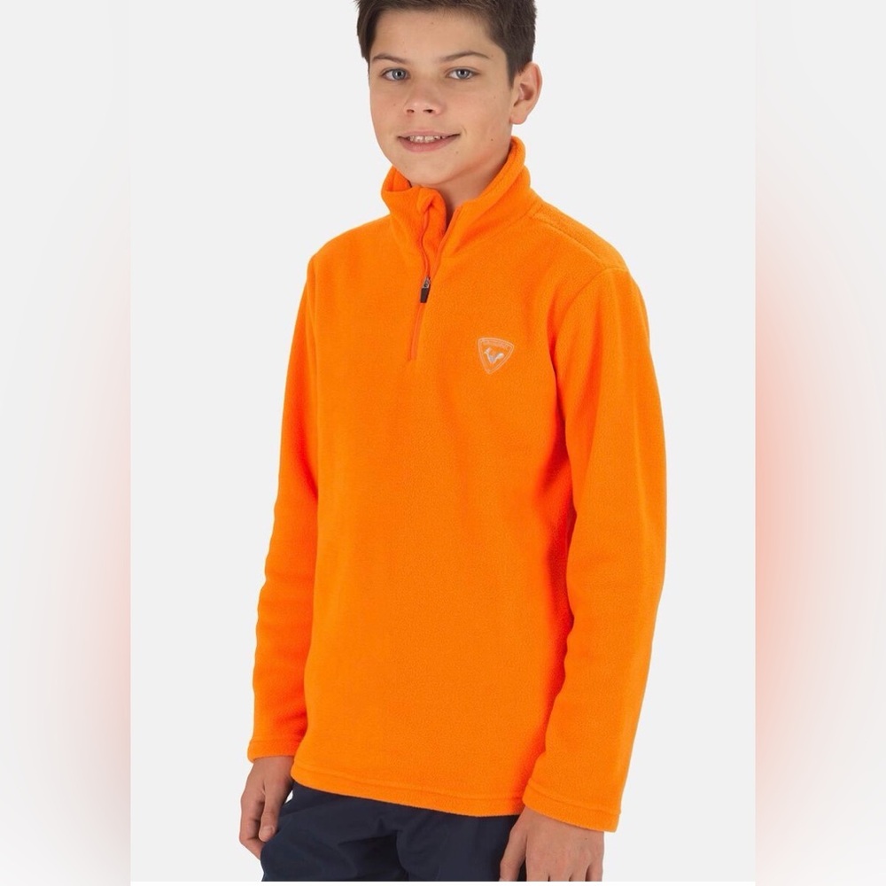 Rossignol Bright Orange Long Sleeve‎ Fleece Kids Youth 14